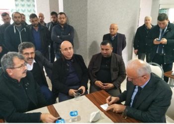 Vezirköprü Nakliyecileri Milletvekili Yılmaz’dan yardım istedi