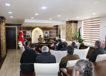 Asarcık Şoförleri Kaymakam Hasan Günaydın’ı Makamında ziyaret ettiler