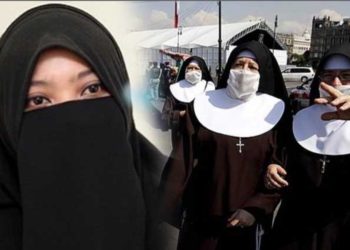 Peçeyi yasaklayan Avrupa ülkelerinde peçeye benzer maske takmadan insanlar sokağa çıkamıyor