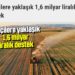 Çiftçilere yaklaşık 1,6 milyar liralık destek