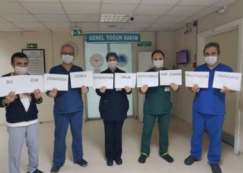 Samsun Eğitim ve Araştırma Hastanesi Çalışanlarından anlamlı  mesaj