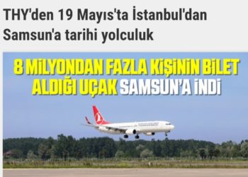 THY’den 19 Mayıs’ta İstanbul’dan Samsun’a tarihi yolculuk