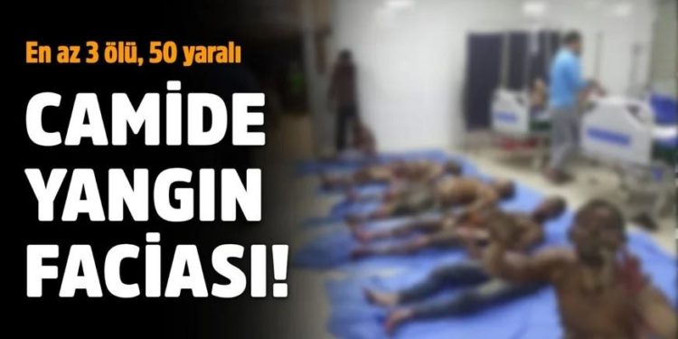 Camide yangın faciası