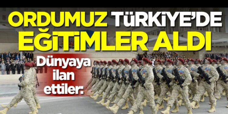 Dünyaya ilan ettiler: Ordumuz Türkiye’de eğitimler aldı