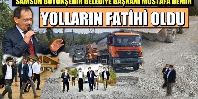 BAŞKAN MUSTAFA DEMİR’E YOLLARIN FATİHİ DEDİLER