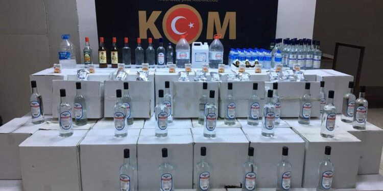 Samsun’da sahte içki operasyonu
