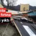 Samsun’da şiddetli fırtına camiyi yıktı