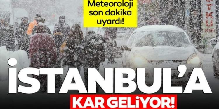 Son dakika:Meteoroloji’den İstanbul için kar yağışı ve hava durumu uyarısı geldi! İstanbul’a kar geliyor