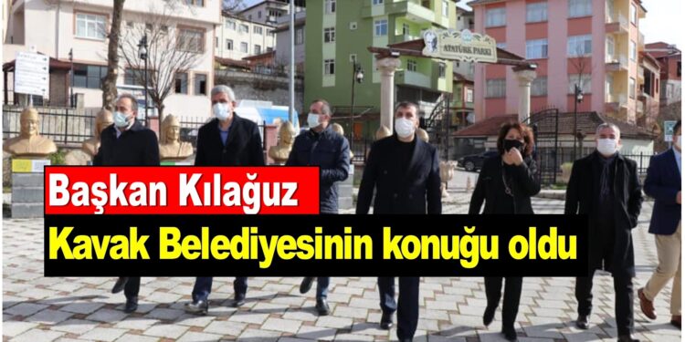 Asarcık Belediye Başkanı Şerif Kılağuz Kavak Belediyesinin konuğu oldu