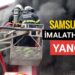 Samsun’da imalathanede yangın çıktı