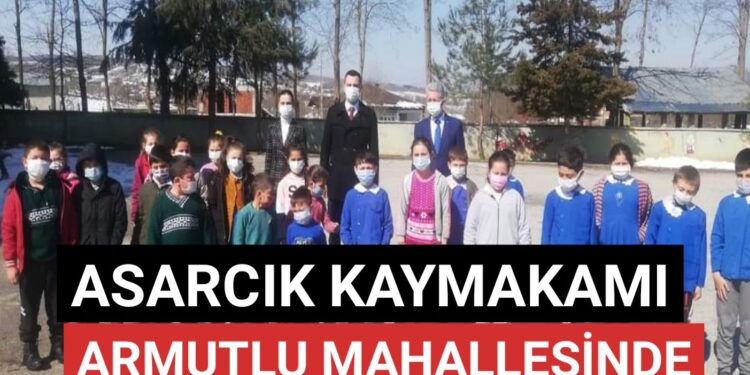 Asarcık  Kaymakamı Armutlu Mahallesini ziyaret etti