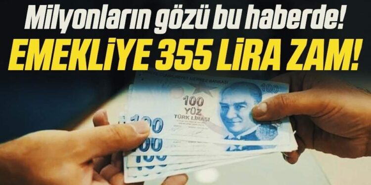 Son dakika haberi: Emekliye 355 TL zam! İntibak yasası bekleniyor!