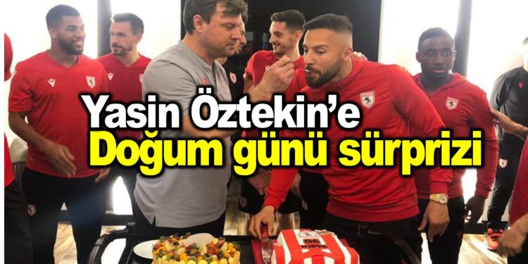 Samsunspor’un tecrübeli oyuncusuna doğum günü sürprizi yapıldı