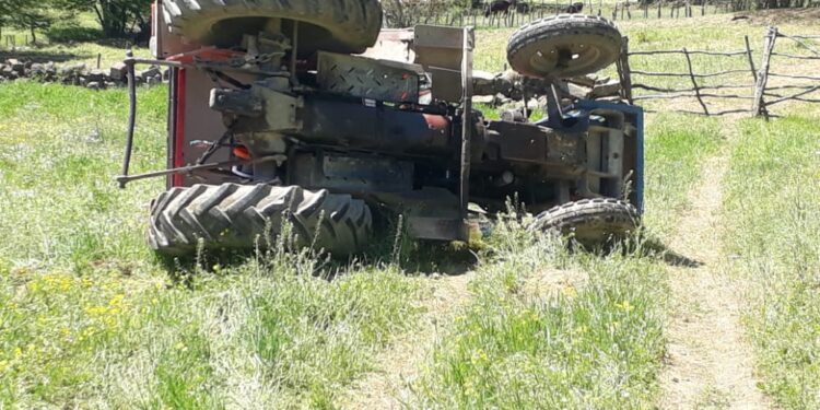 Samsun Asarcık Aydın köyünde Traktör kazası