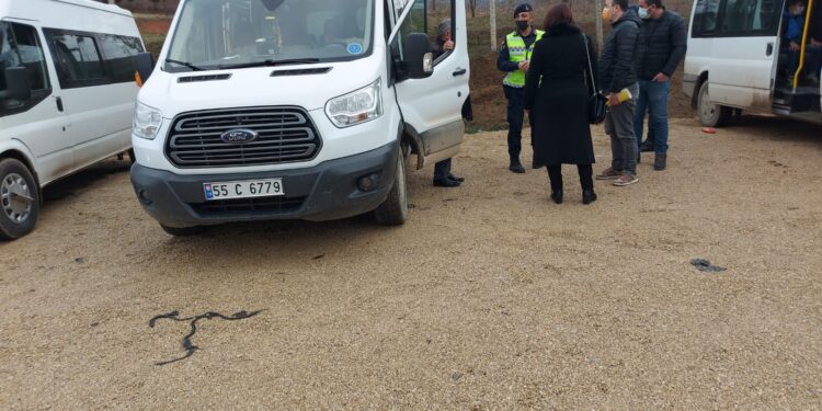 SAMSUN ASARCIK’TA SERVİS ARAÇLARI DENETLENDİ