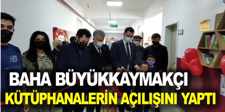ASARCIK KAYMAKAMI BAHA BÜYÜKKAYMAKÇI KÜTÜPHANELERİN AÇILIŞINI YAPTI