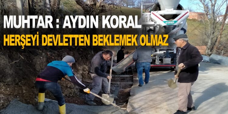 ASARCIK ARICAK MUHTARI : AYDIN KORAL HERŞEYİ DEVLETTEN BEKLEMEK OLMAZ…