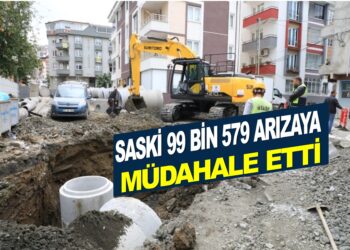SASKİ 99 BİN 579 ARIZAYA MÜDAHALE ETTİ