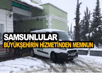 SAMSUNLULAR BÜYÜKŞEHİRİN HİZMETİNDEN MEMNUN