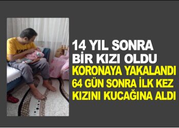 14 YIL SONRA BİR KIZI OLDU  KORONAYA YAKALANDI, 64 GÜN TEDAVİ GÖRDÜ BABA İLKEZ BEBEĞİNİ KUCAĞINA ALDI
