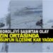 METEOROLOJİYİ ŞAŞIRTAN OLAY YAZIN ORTASINDA SAMSUN’UN İLÇESİNE KAR YAĞDI