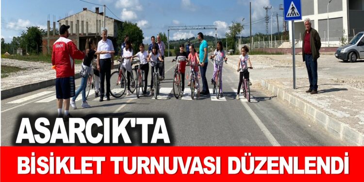ASARCIK’TA BİSİKLET TURNUVASI DÜZENLENDİ