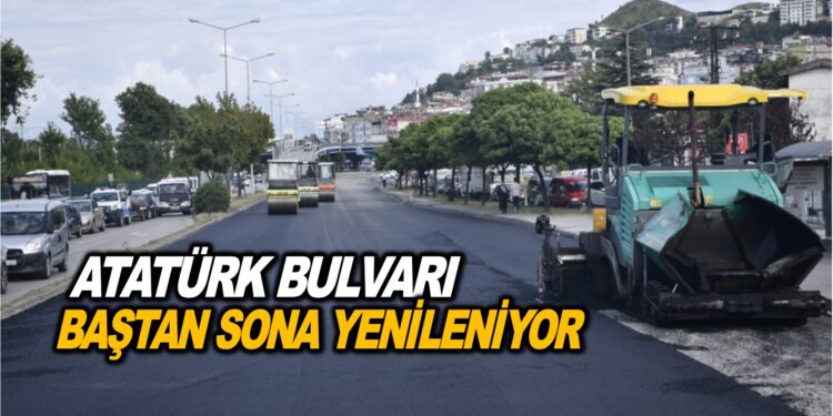ATATÜRK BULVARI BAŞTAN SONA YENİLENİYOR