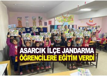 ASARCIK İLÇE JANDARMA ÖĞRENCİLERE TRAFİK EĞİTİMİ VERDİ