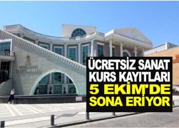 ÜCRETSİZ SANAT KURS KAYITLARI 5 EKİM’DE SONA ERİYOR