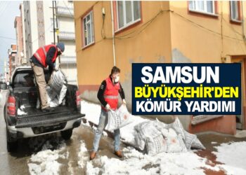 SAMSUN BÜYÜKŞEHİR’DEN KÖMÜR YARDIMI