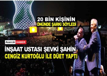 İNŞAAT USTASI ŞEVKİ ŞAHİN CENGİZ KURTOĞLU İLE BİRLİKTE DÜET YAPTI