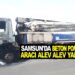 SAMSUN’DA BETON POMPA ARACI ALEV ALEV YANDI