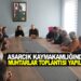 ASARCIK KAYMAKAMLIĞINDA MUHTARLAR TOPLANTISI YAPILDI