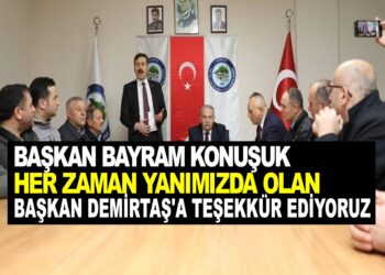 BAŞKAN BAYRAM KONUŞUK HER ZAMAN YANIMIZDA OLAN BAŞKAN DEMİRTAŞA TEŞEKKÜR EDİYORUZ
