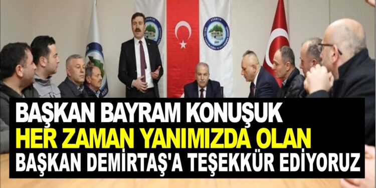 BAŞKAN BAYRAM KONUŞUK HER ZAMAN YANIMIZDA OLAN BAŞKAN DEMİRTAŞA TEŞEKKÜR EDİYORUZ