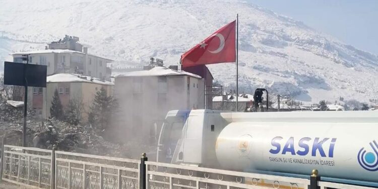SASKİ DEPREM  BÖLGESİNDE!