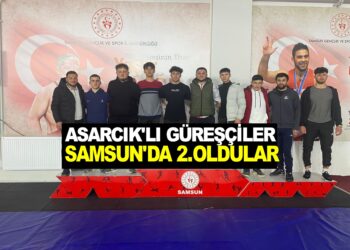 ASARCIK’LI GÜREŞCİLER SAMSUN’DA 2. OLDULAR