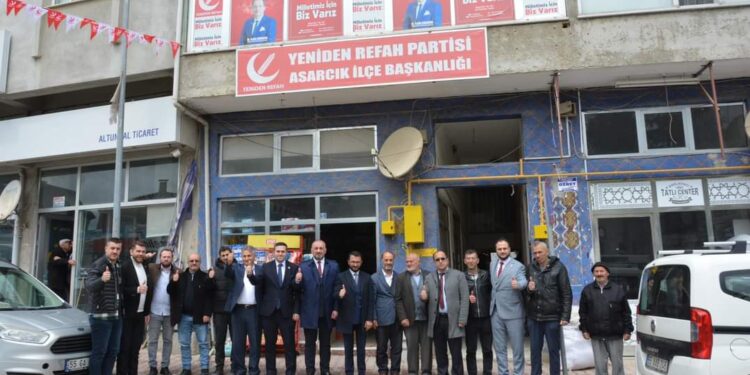 YENİDEN REFAH PARTİSİ SAMSUN MİLLETVEKİLİ ADAYLARI ASARCIK İLÇESİNE GELDİ