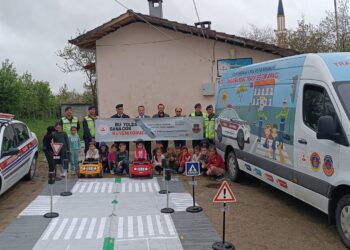 ASARCIK’TA ” 3 OKULDA 110  ÖĞRENCİYE” UYGULAMALI TRAFİK EĞİTİMİ VERİLDİ