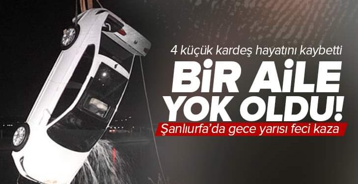 GECE YARISI FECİ KAZA! 4 KÜÇÜK KARDEŞ HAYATINI KAYBETTİ