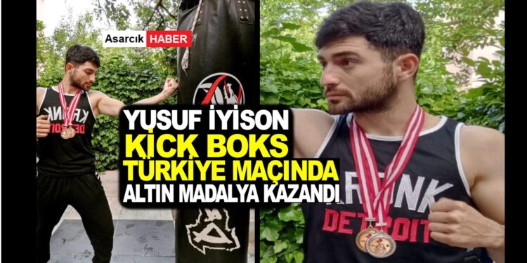 YUSUF İYİSON TÜRKİYE ŞAMPİYONASI KİCK BOKS MAÇINDA ALTIN MADALYA KAZANDI