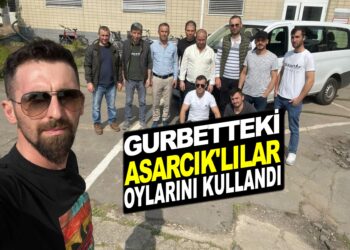 GURBETTEKİ  SAMSUN ASARCIK’LILAR OYLARINI KULLANDI