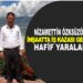 NİZAMETTİN ÖKSÜZÖMER İNŞAATTA İŞ KAZASI GEÇİRDİ HAFİF YARALANDI