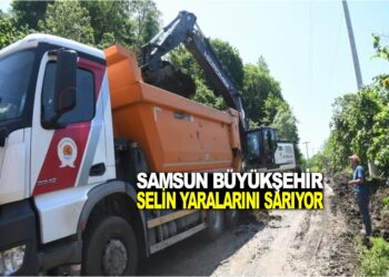SAMSUN BÜYÜKŞEHİR SELİN YARALARINI SARIYOR
