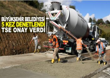 SAMSUN BÜYÜKŞEHİR BELEDİYESİ 5.KEZ DENETLENDİ 36 DENEYDE  TSE ONAY VERDİ