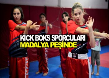 KİCK BOKS SPORCULARI MADALYA PEŞİNDE