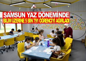 SAMSUN YAZ DÖNEMİNDE BİLİM ÜZERİNE  5 BİN 791 ÖĞRENCİYİ AĞIRLADI