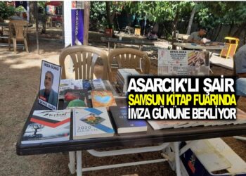 ASARCIK’LI ŞAİR ŞENOL KARA SAMSUN KİTAP FUARINDA İMZA GÜNÜNE BEKLİYOR