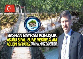 BAŞKAN BAYRAM KONUŞUK ŞİFALI SU VE MESİRE ALANI AÇILIŞINI YAPIYORUZ TÜM HALKIMIZ DAVETLİDİR.