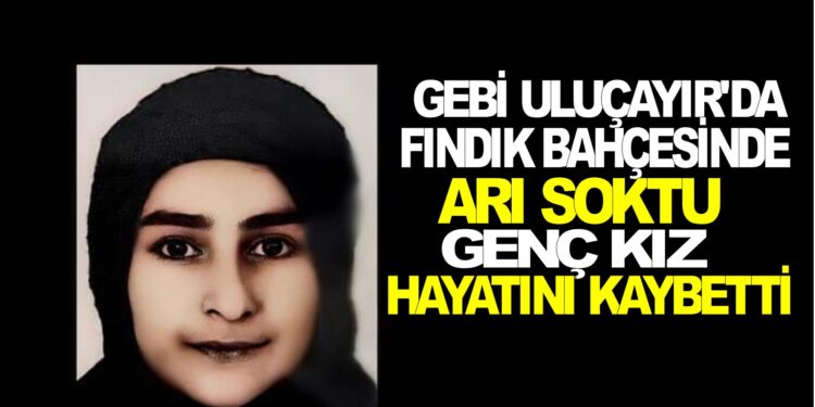 GEBİ ULUÇAYIR’DA ELİNİ ARI SOKTU GENÇ KIZ YAŞAMINI YİTİRDİ